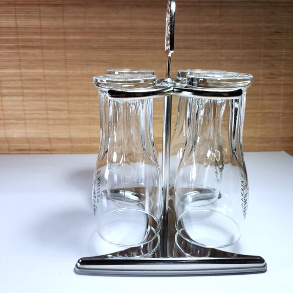 Alexander Keith's Beer Glasses and Stand Set 4 Glasses India Pale Ale - Picture 4 of 16